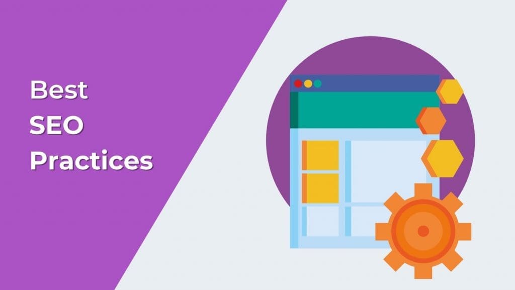 a graphic representing the best SEO practices for website