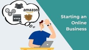guy thinking of how to start an online business