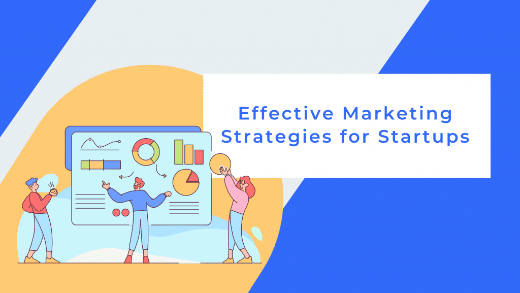 Graphic image of an organization planning to implement the marketing strategies for startups