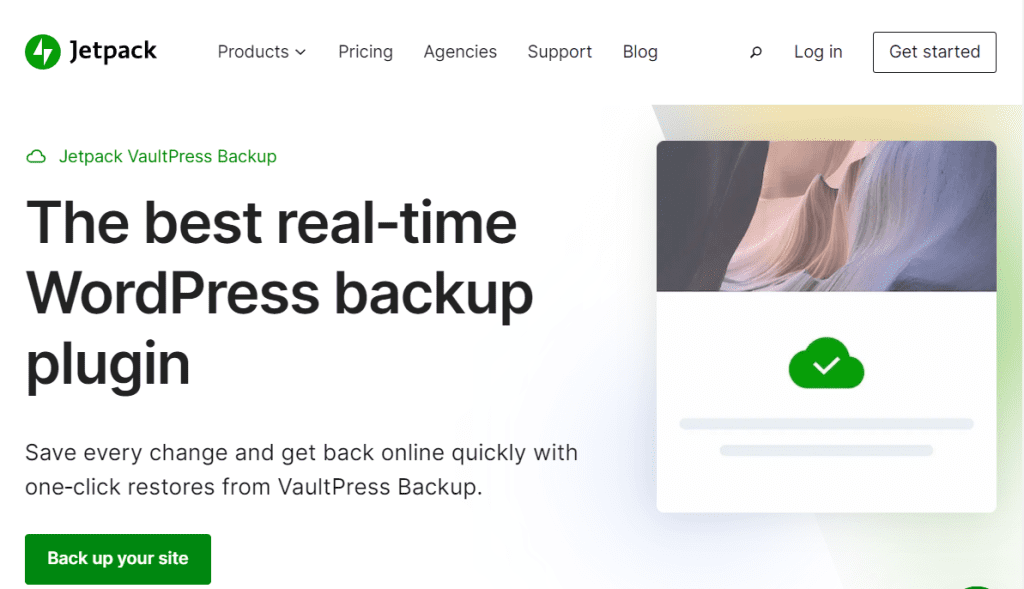 Jetpack's Vault Press download page