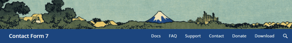 Contactform7 website header
