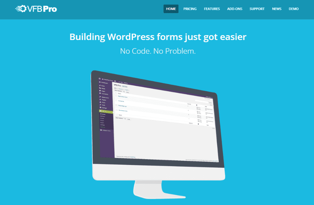 VFB webpage snapshot
