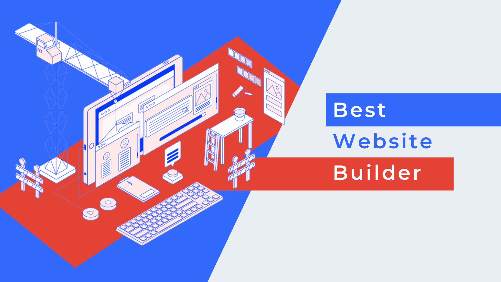 Website getting constructed representing the creation of a website using one of the best website builder