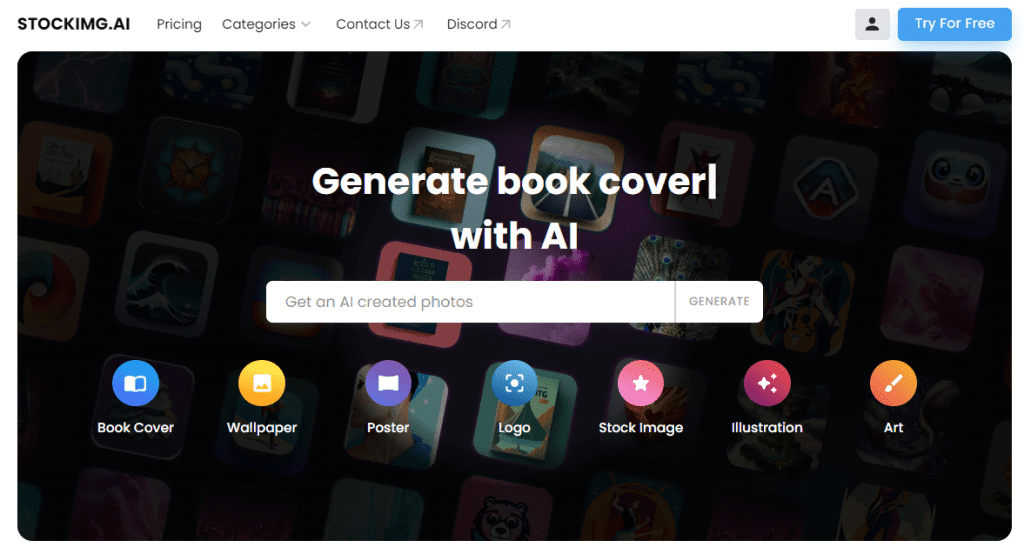 Stockimg AI image generator tools website