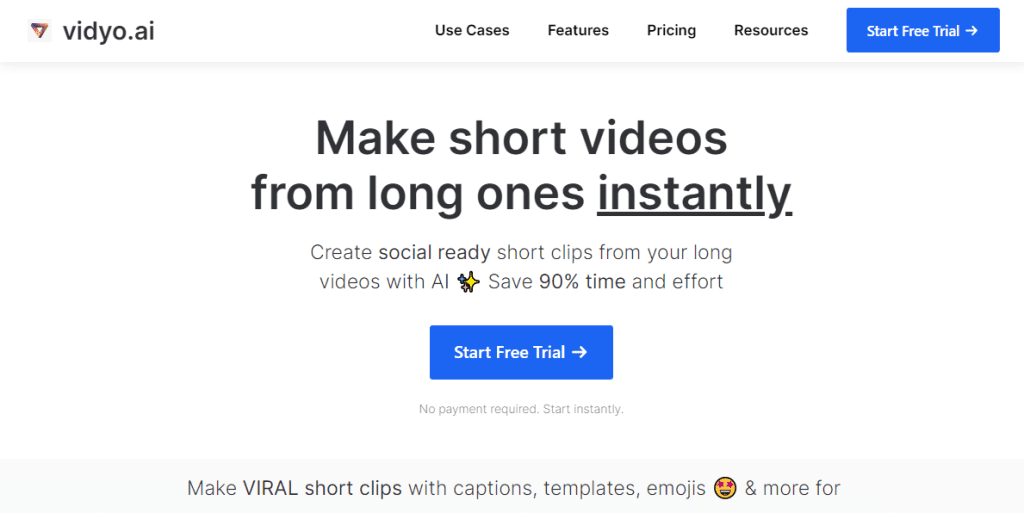 VIdyo website homepage