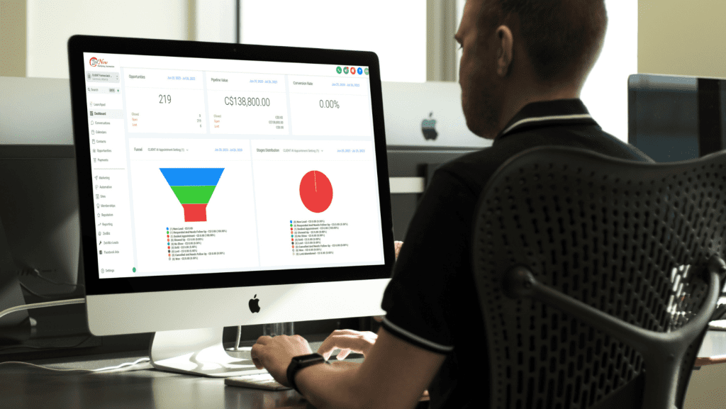 Man using ZedNow AI Based Automated Marketing System