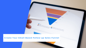 Sales funnel graph on tablet
