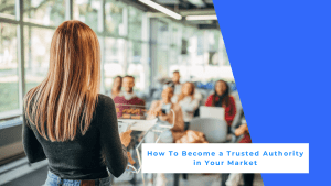 A person on a crowd becoming an authority to her audience