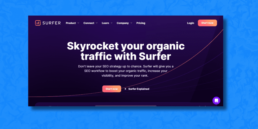 SurfSEO AI tool website.