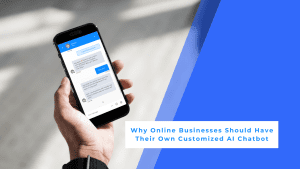 A customer communication with a custom AI chatbot