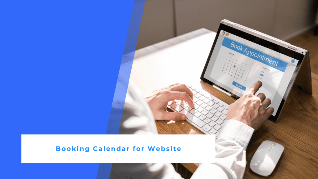 Customer encounters a booking calendar for website while scheduling an appointment