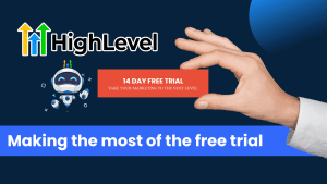 A button for the 14-day free GHL trial.