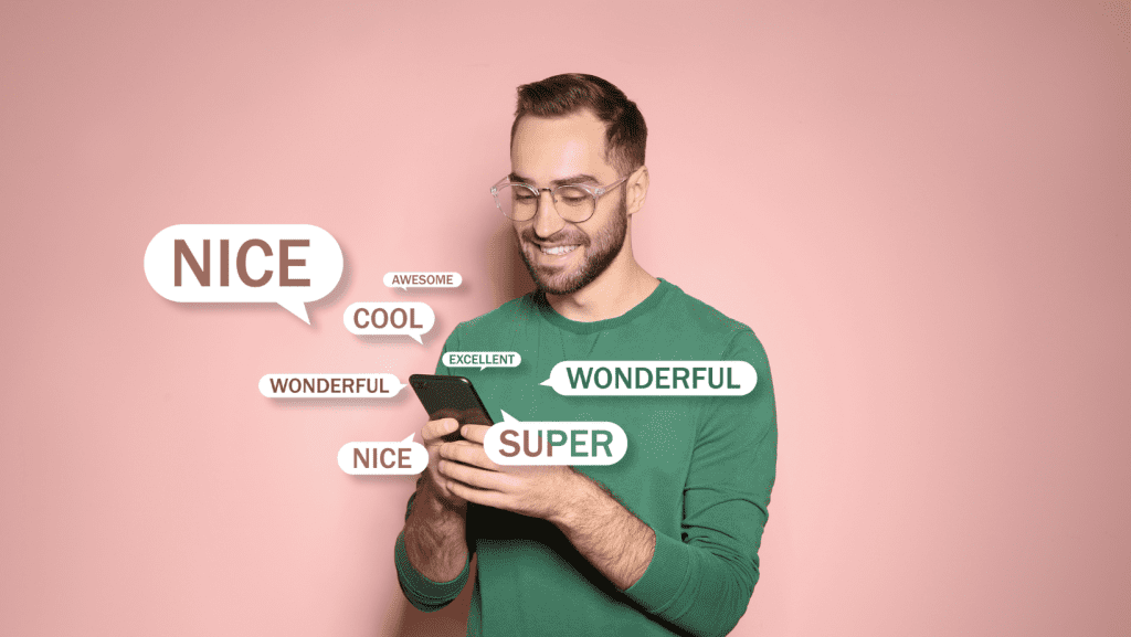 A guy giving reviews to a business.