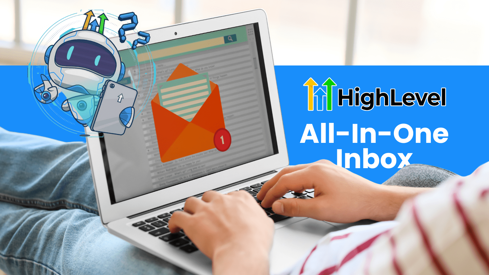 A person opening his inbox representing GoHighLevel's All-In-One Inbox.