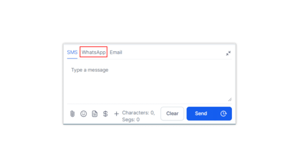 WhatsApp in GoHighLevel's All-In-One Inbox.