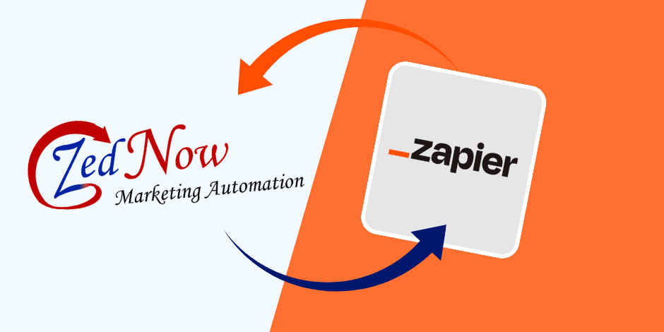 A graphic on how to integrate ZedNow with Zapier.