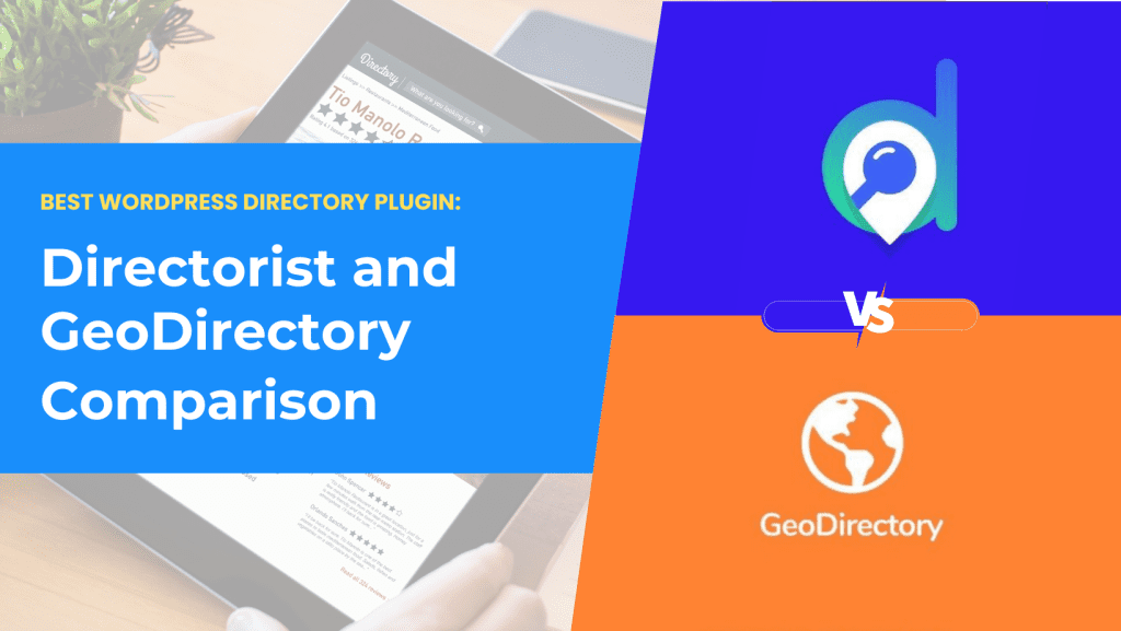 Directorist vs GeoDirectory comparison featured image.