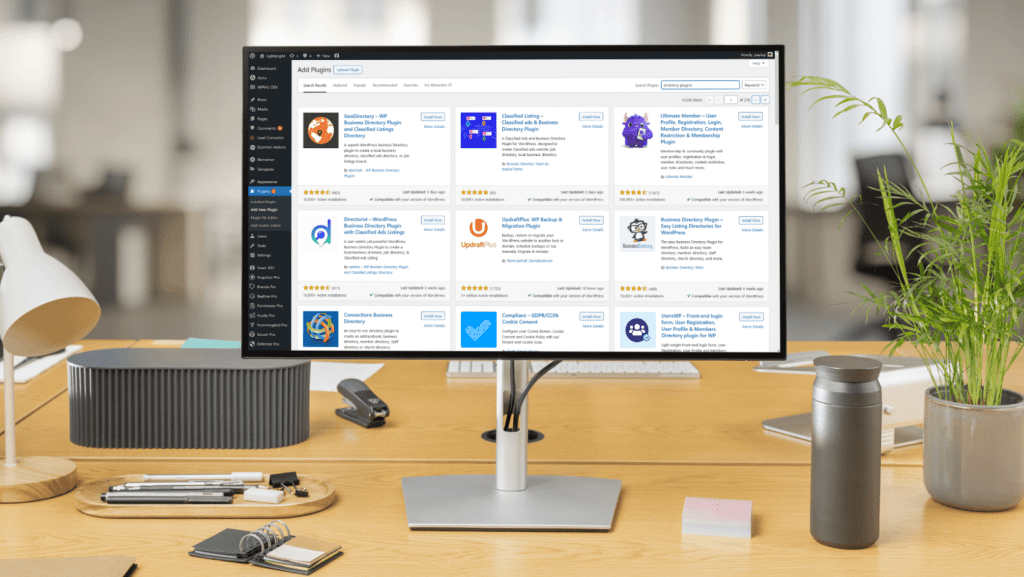 Searching the best WordPress directory plugin inside the plugin repository.