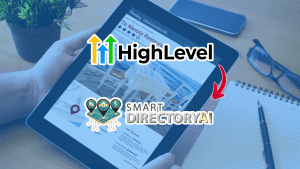 Build a directory websites with HighLevel app named SmartDirectoryAI