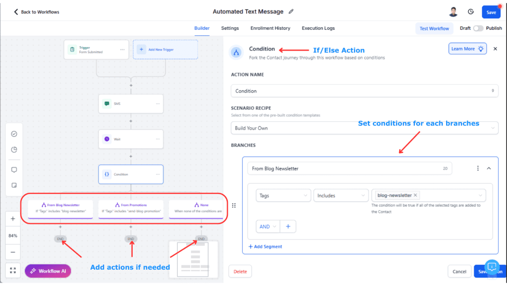 Add Conditions (Optional)