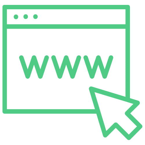 Digital marketing website and funnel icon