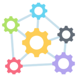 internet-marketing-systems-icon Gear icons representing digital marketing systems