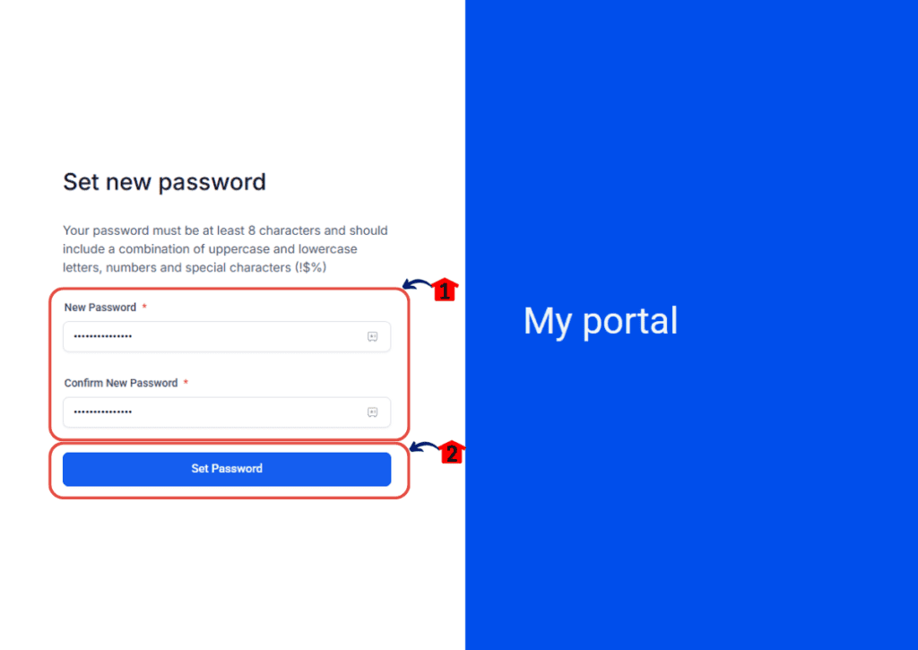 Create a Community Site Enter Portal Password